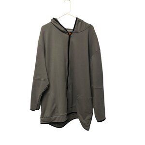 Society of One Sweatshirt Mens Size 4XL Gray Cotton Blend Jacket Full Zip Hoodie